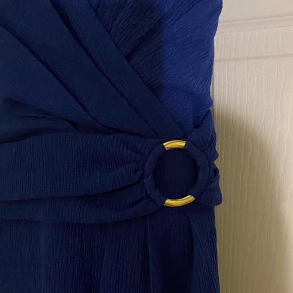 NWT long criss cross back blue dress - Picture 2 of 5